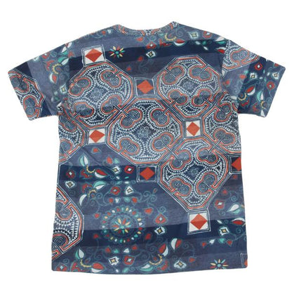 Yohji Yamamoto POUR HOMME Chinoiserie T-Shirt Blue Size 3