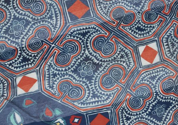 Yohji Yamamoto POUR HOMME Chinoiserie T-Shirt Blue Size 3