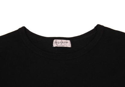 Yohji Yamamoto POUR HOMME Cotton Panel T-Shirt Black Size 3