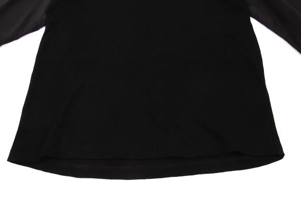 Yohji Yamamoto POUR HOMME Cotton Panel T-Shirt Black Size 3