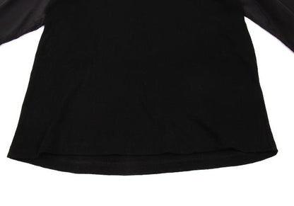 Yohji Yamamoto POUR HOMME Cotton Panel T-Shirt Black Size 3