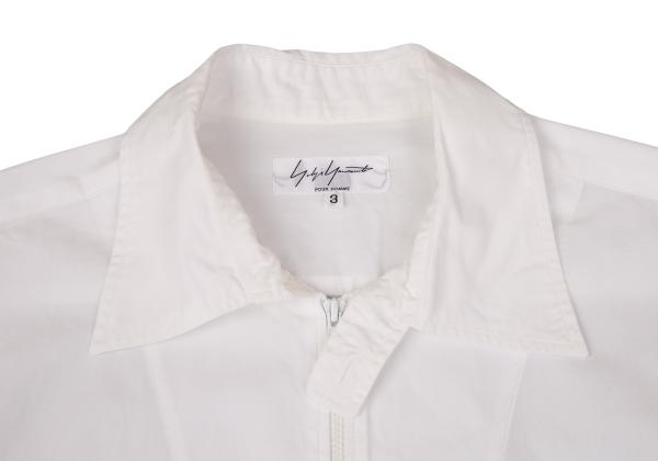 Yohji Yamamoto POUR HOMME Cotton Double Shirt White Size 3