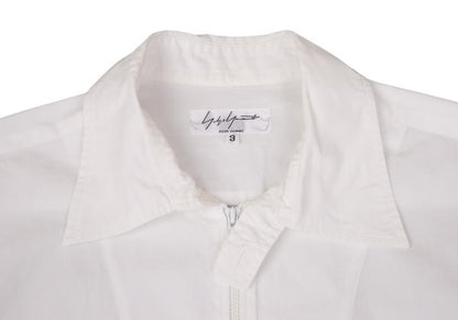 Yohji Yamamoto POUR HOMME Cotton Double Shirt White Size 3