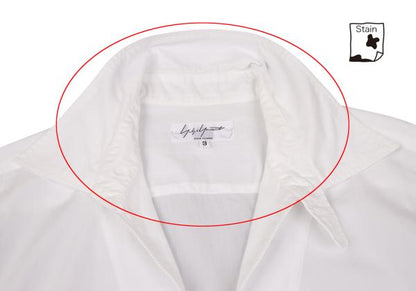 Yohji Yamamoto POUR HOMME Cotton Double Shirt White Size 3