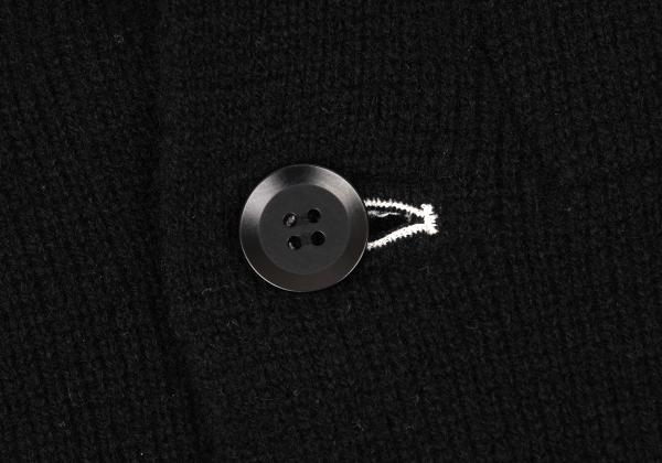 Yohji Yamamoto POUR HOMME 17AW Black Wool Knit Blazer Size 3