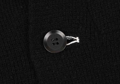 Yohji Yamamoto POUR HOMME 17AW Black Wool Knit Blazer Size 3