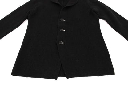 Yohji Yamamoto POUR HOMME 17AW Black Wool Knit Blazer Size 3