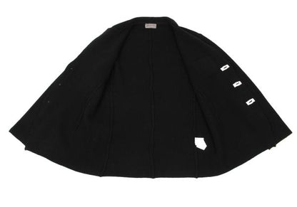 Yohji Yamamoto POUR HOMME 17AW Black Wool Knit Blazer Size 3