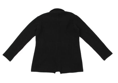 Yohji Yamamoto POUR HOMME 17AW Black Wool Knit Blazer Size 3