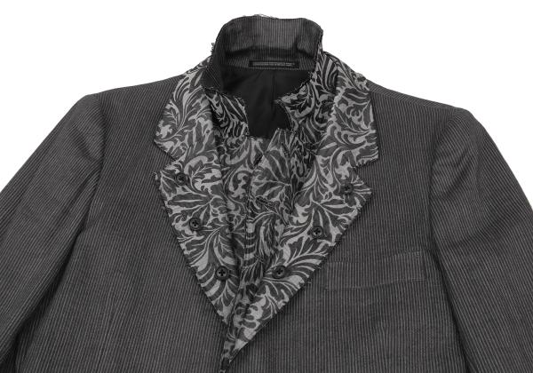 Yohji Yamamoto PH 11SS Linen Stripe Jacket Gray Size 1
