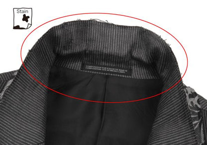 Yohji Yamamoto PH 11SS Linen Stripe Jacket Gray Size 1