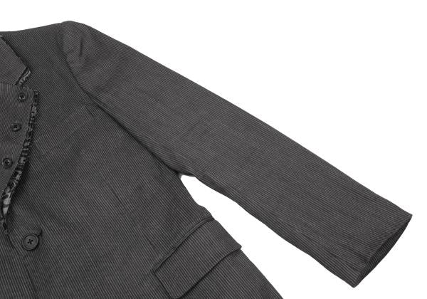 Yohji Yamamoto PH 11SS Linen Stripe Jacket Gray Size 1