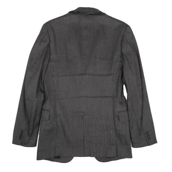 Yohji Yamamoto PH 11SS Linen Stripe Jacket Gray Size 1