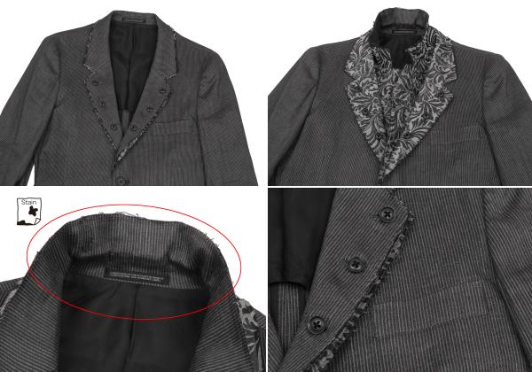 Yohji Yamamoto POUR HOMME 11SS Linen Jacket Gray Size 1