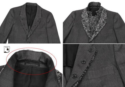 Yohji Yamamoto POUR HOMME 11SS Linen Jacket Gray Size 1