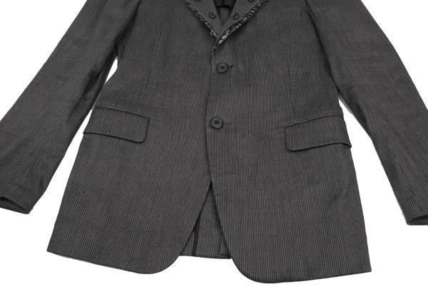 Yohji Yamamoto POUR HOMME 11SS Linen Jacket Gray Size 1
