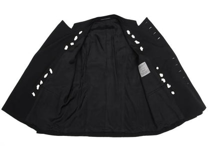 Yohji Yamamoto POUR HOMME 12AW Wool Jacket Black Size 1