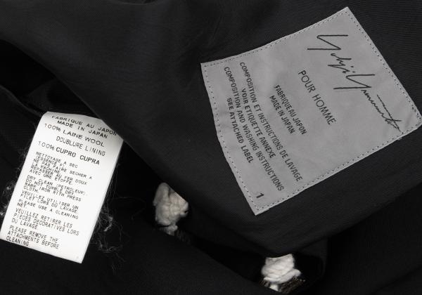 Yohji Yamamoto POUR HOMME 12AW Wool Jacket Black Size 1