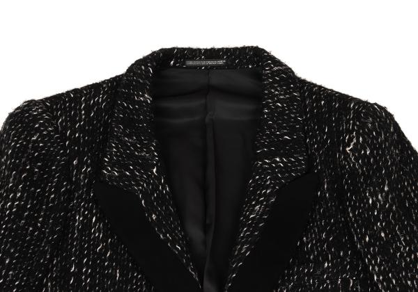 Yohji Yamamoto POUR HOMME Pile Lapel Blazer Black Size 2