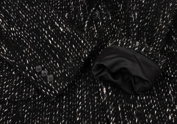 Yohji Yamamoto POUR HOMME Pile Lapel Blazer Black Size 2