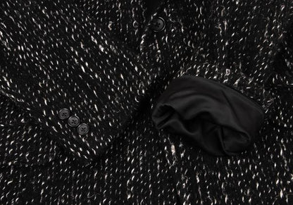 Yohji Yamamoto POUR HOMME Pile Lapel Blazer Black Size 2