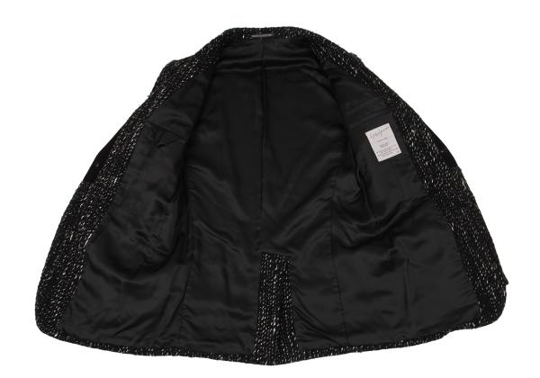 Yohji Yamamoto POUR HOMME Pile Lapel Blazer Black Size 2