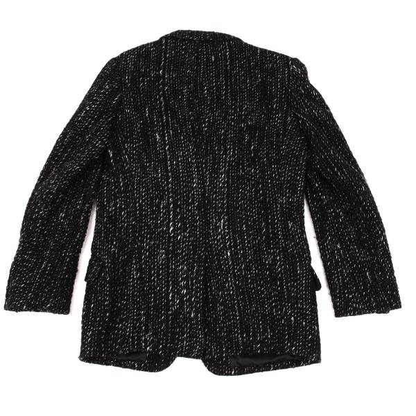 Yohji Yamamoto POUR HOMME Pile Lapel Blazer Black Size 2