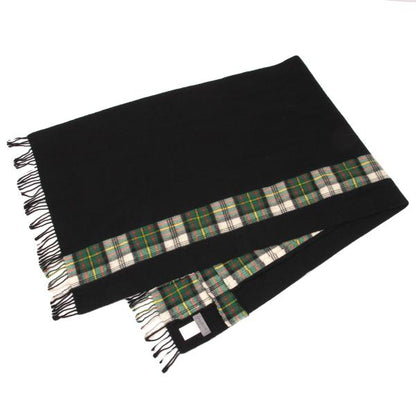 Yohji Yamamoto POUR HOMME Wool Tartan Check Black Green Stole