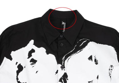 Ground Y Souun Takeda Pigment Print Shirt Black Size 3