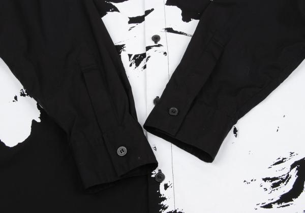 Ground Y Souun Takeda Pigment Print Shirt Black Size 3