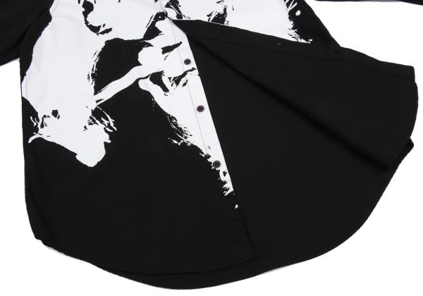 Ground Y Souun Takeda Pigment Print Shirt Black Size 3