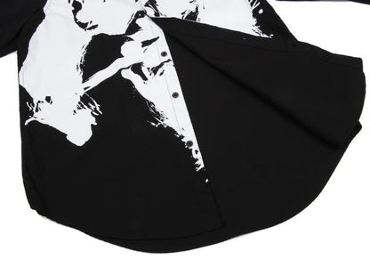 Ground Y Souun Takeda Pigment Print Shirt Black Size 3