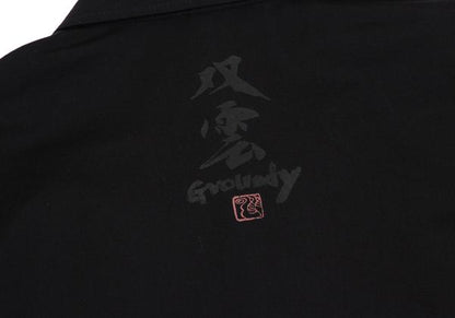 Ground Y Souun Takeda Pigment Print Shirt Black Size 3