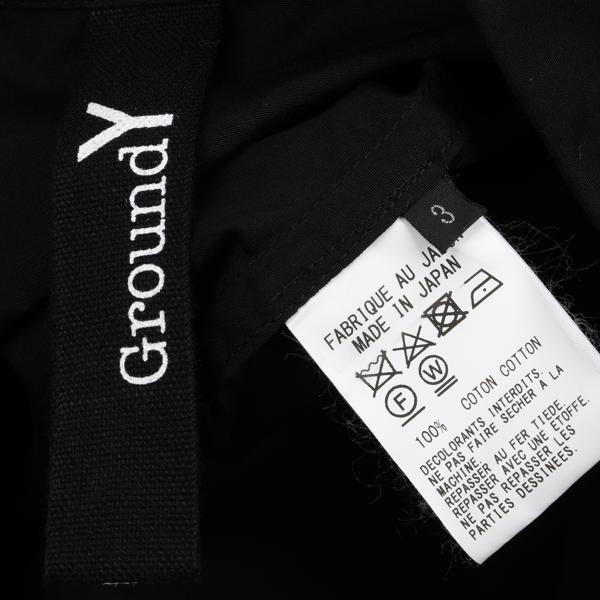 Ground Y Souun Takeda Pigment Print Shirt Black Size 3