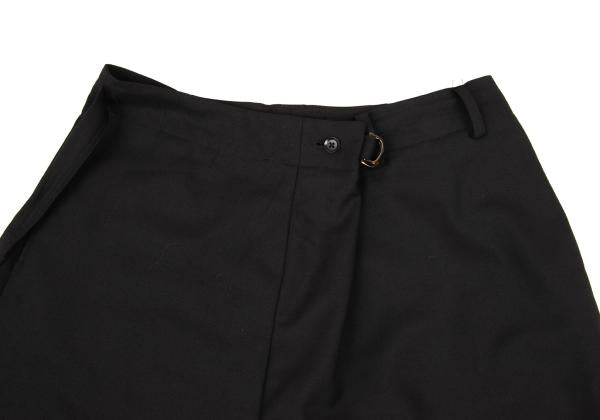 Ground Y Black Wool Poly Gabardine Sarouel Pants Size 3