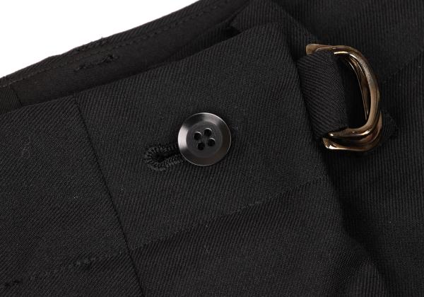 Ground Y Black Wool Poly Gabardine Sarouel Pants Size 3