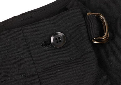 Ground Y Black Wool Poly Gabardine Sarouel Pants Size 3