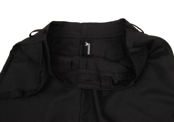 Ground Y Black Wool Poly Gabardine Sarouel Pants Size 3
