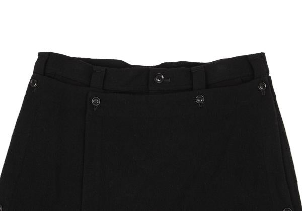 Ground Y Flannel Wool Paneled Skirt Pants Black Size 3