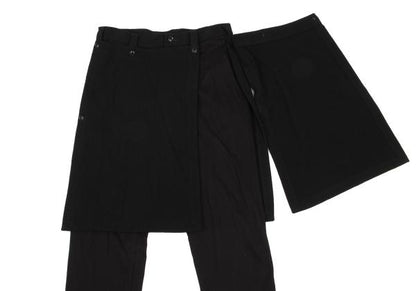 Ground Y Flannel Wool Paneled Skirt Pants Black Size 3