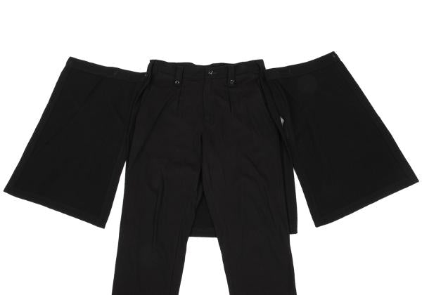 Ground Y Flannel Wool Paneled Skirt Pants Black Size 3