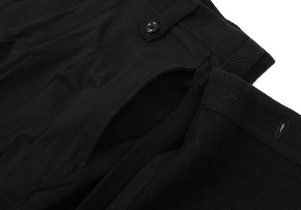 Ground Y Flannel Wool Paneled Skirt Pants Black Size 3