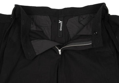 Ground Y Flannel Wool Paneled Skirt Pants Black Size 3