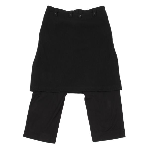 Ground Y Flannel Wool Paneled Skirt Pants Black Size 3