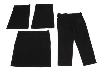 Ground Y Flannel Wool Paneled Skirt Pants Black Size 3