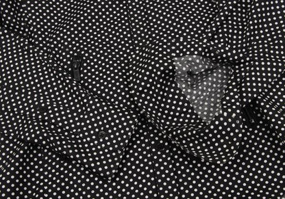 Y-3 Cotton Dot Print Zip Pocket Shirt Black White Size XS