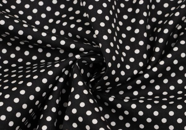 Y-3 Cotton Dot Print Zip Pocket Shirt Black White Size XS