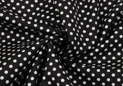 Y-3 Cotton Dot Print Zip Pocket Shirt Black White Size XS