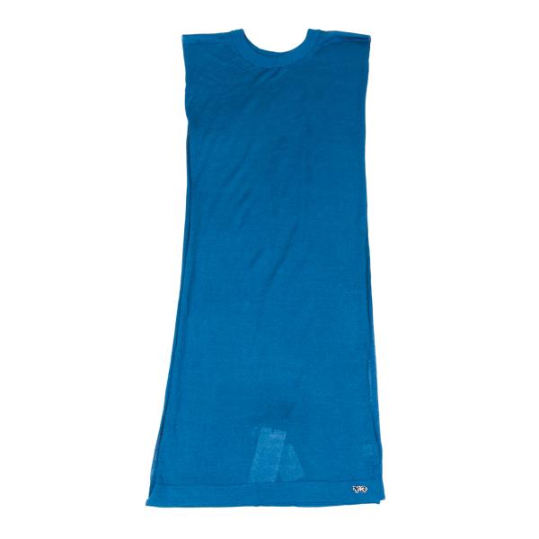 Y-3 Rayon Sleeveless Long Knit Vest Blue Size NS