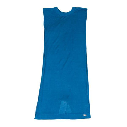 Y-3 Rayon Sleeveless Long Knit Vest Blue Size NS